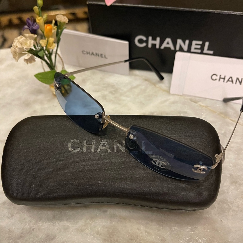 Chanel Blue Sunglasses